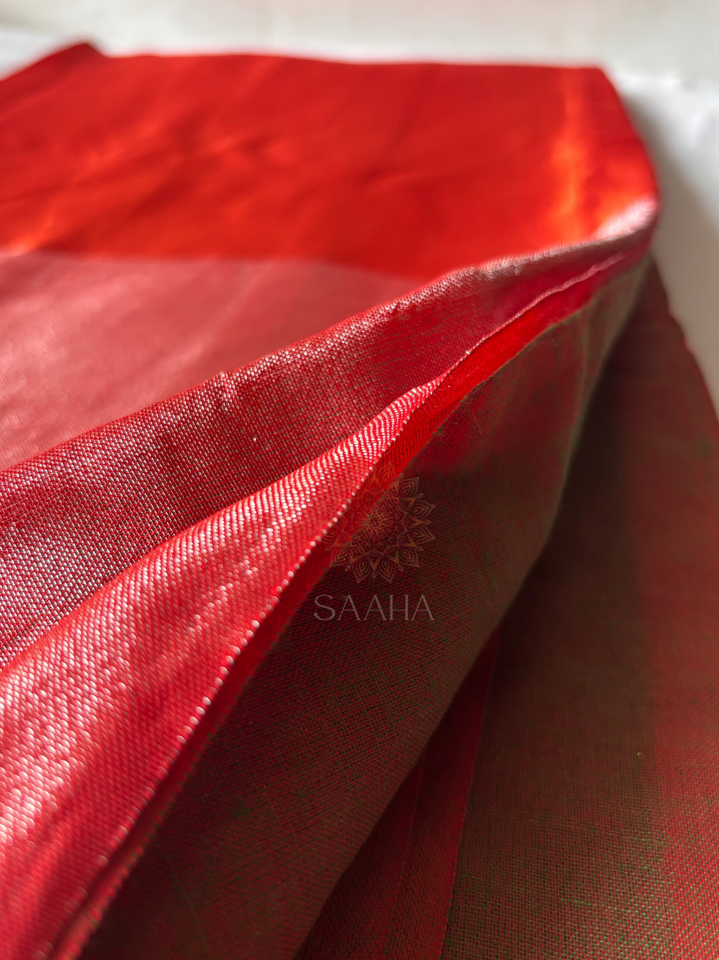 Earth & Ember Handwoven Cotton Tissue Saree