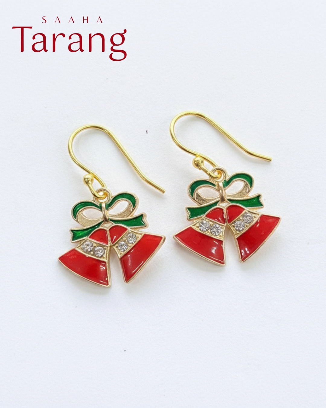 Festive Chime Dangles_Alloy Christmas Charm Earring