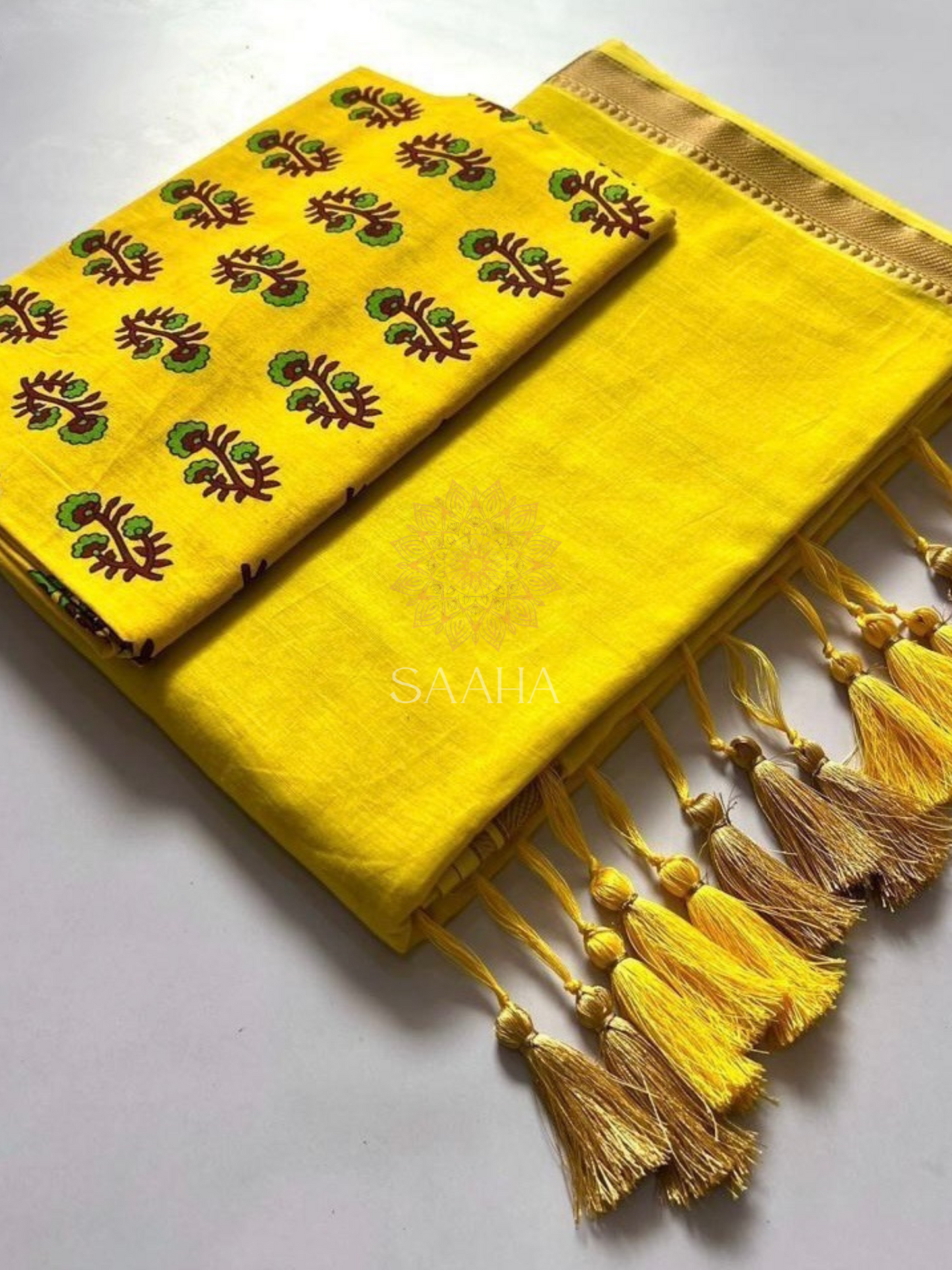 Sunshine Blossom_Mulcotton Saree