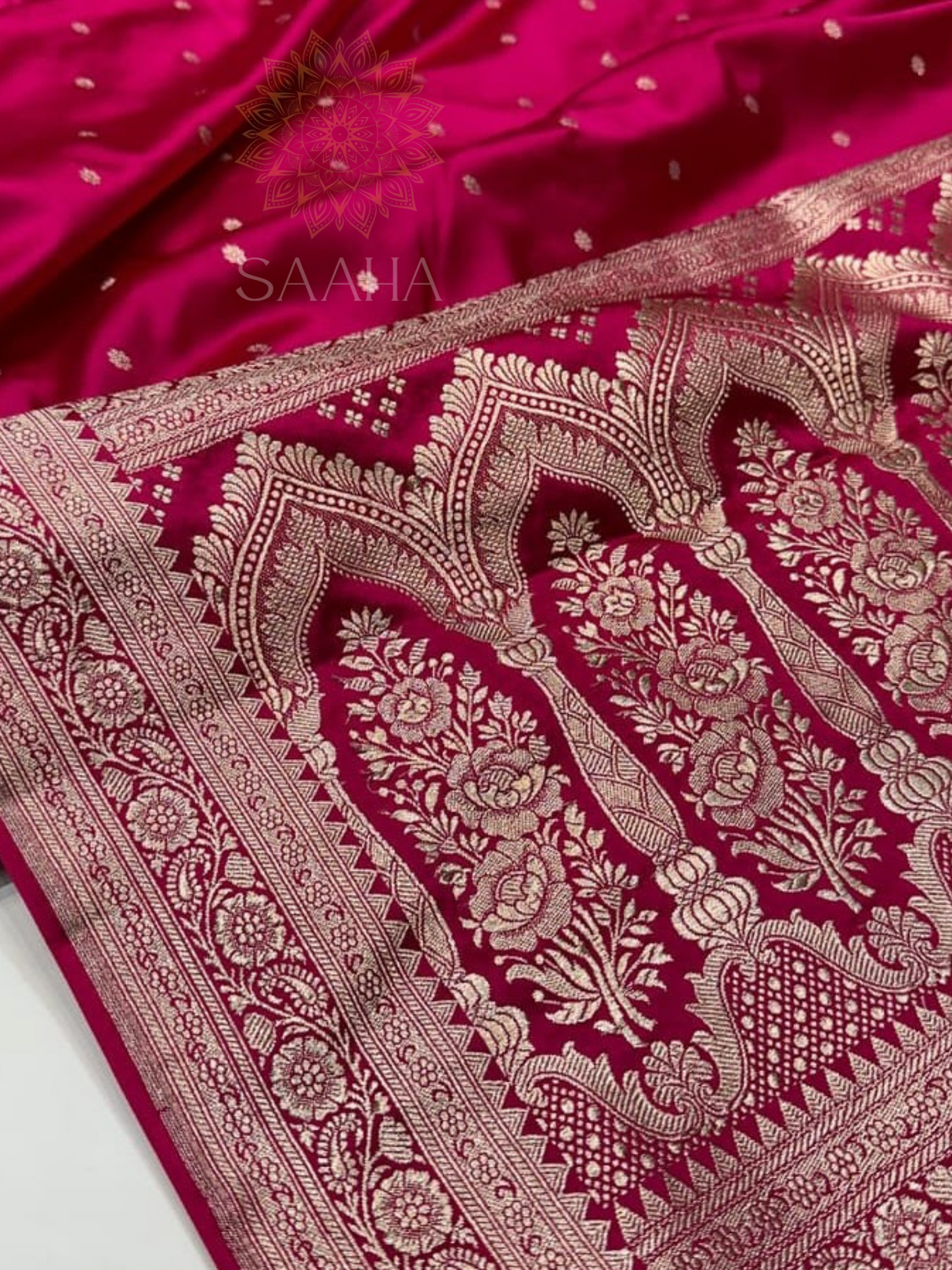 Rani Royale_Handwoven Mashru Silk Saree