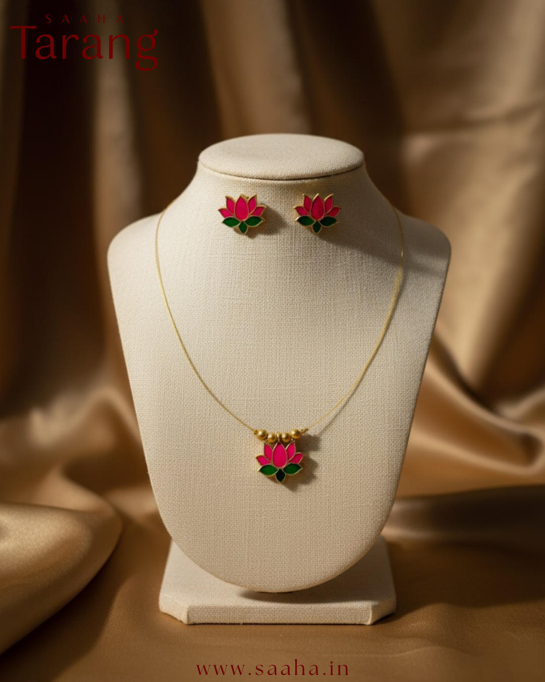 Kamal_Single Lotus Invisible Necklace