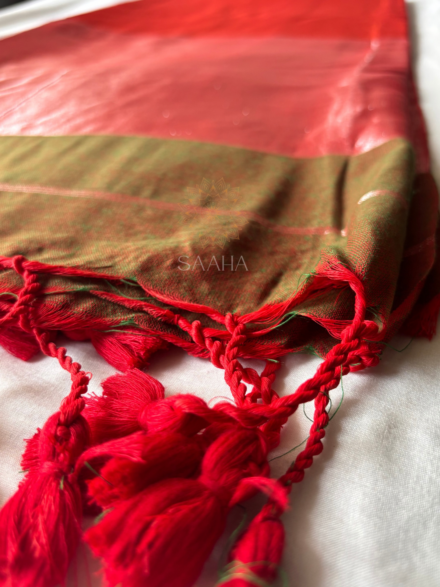 Earth & Ember Handwoven Cotton Tissue Saree
