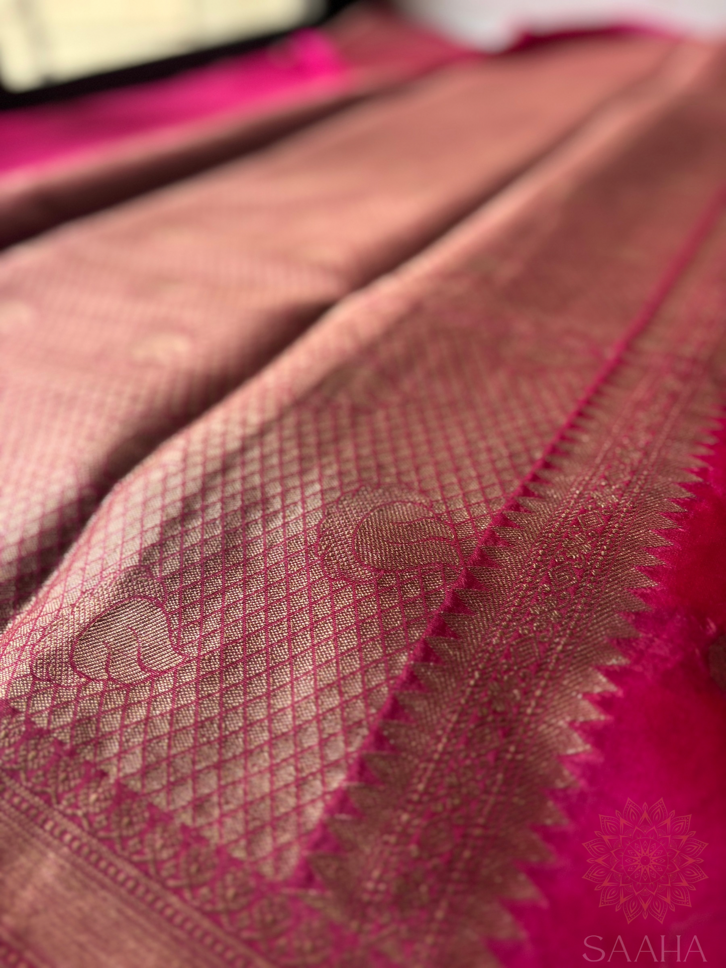 Pink Whisper_Soft Semi Kora Organza Silk Saree