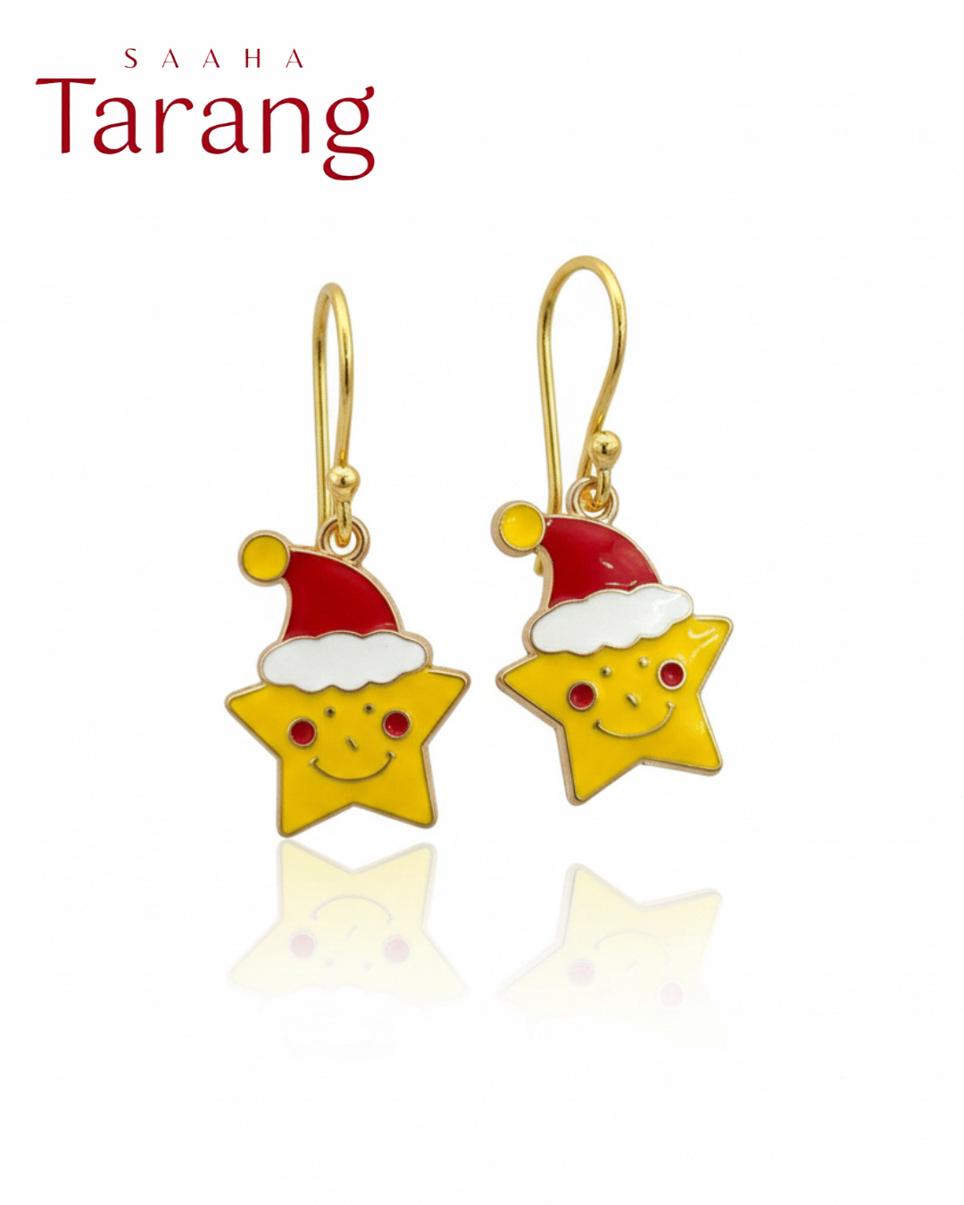 Happy Star_Alloy Christmas Charm Earring