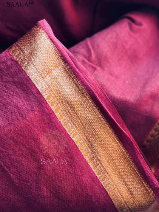 Crimson Canvas_Mulcotton Saree