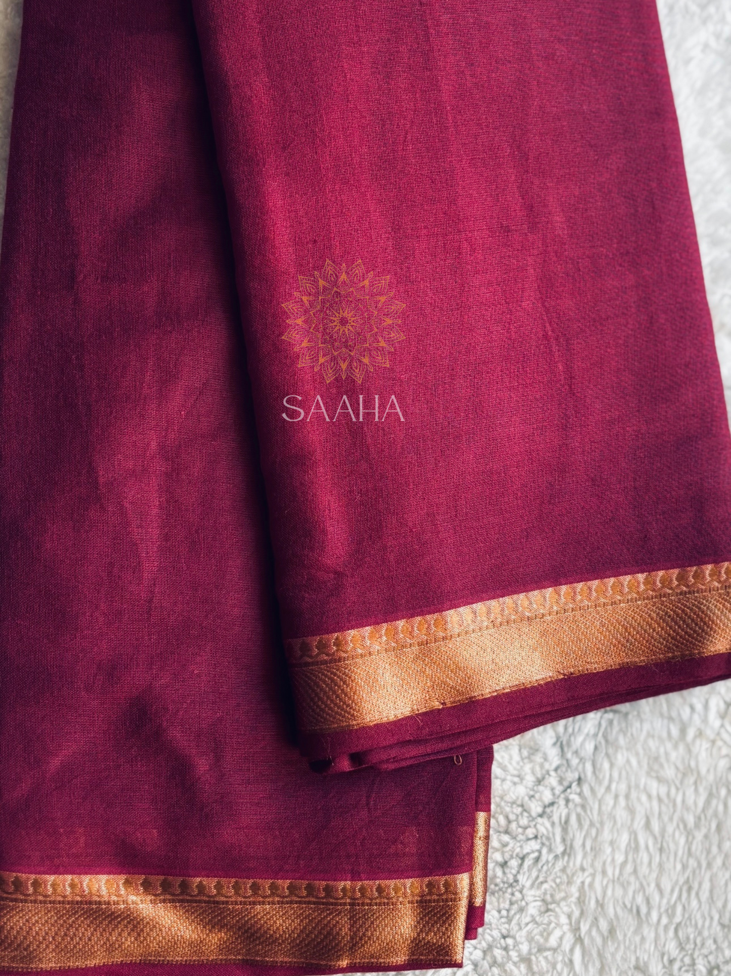 Crimson Canvas_Mulcotton Saree