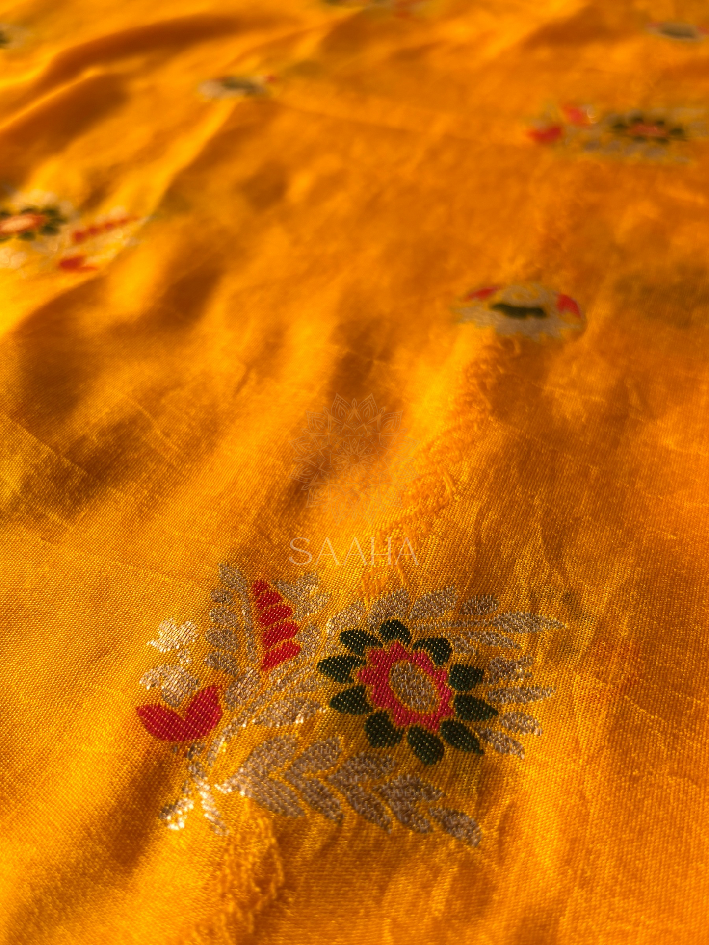 Fairytale Flora_Blended Chiffon Organza Saree