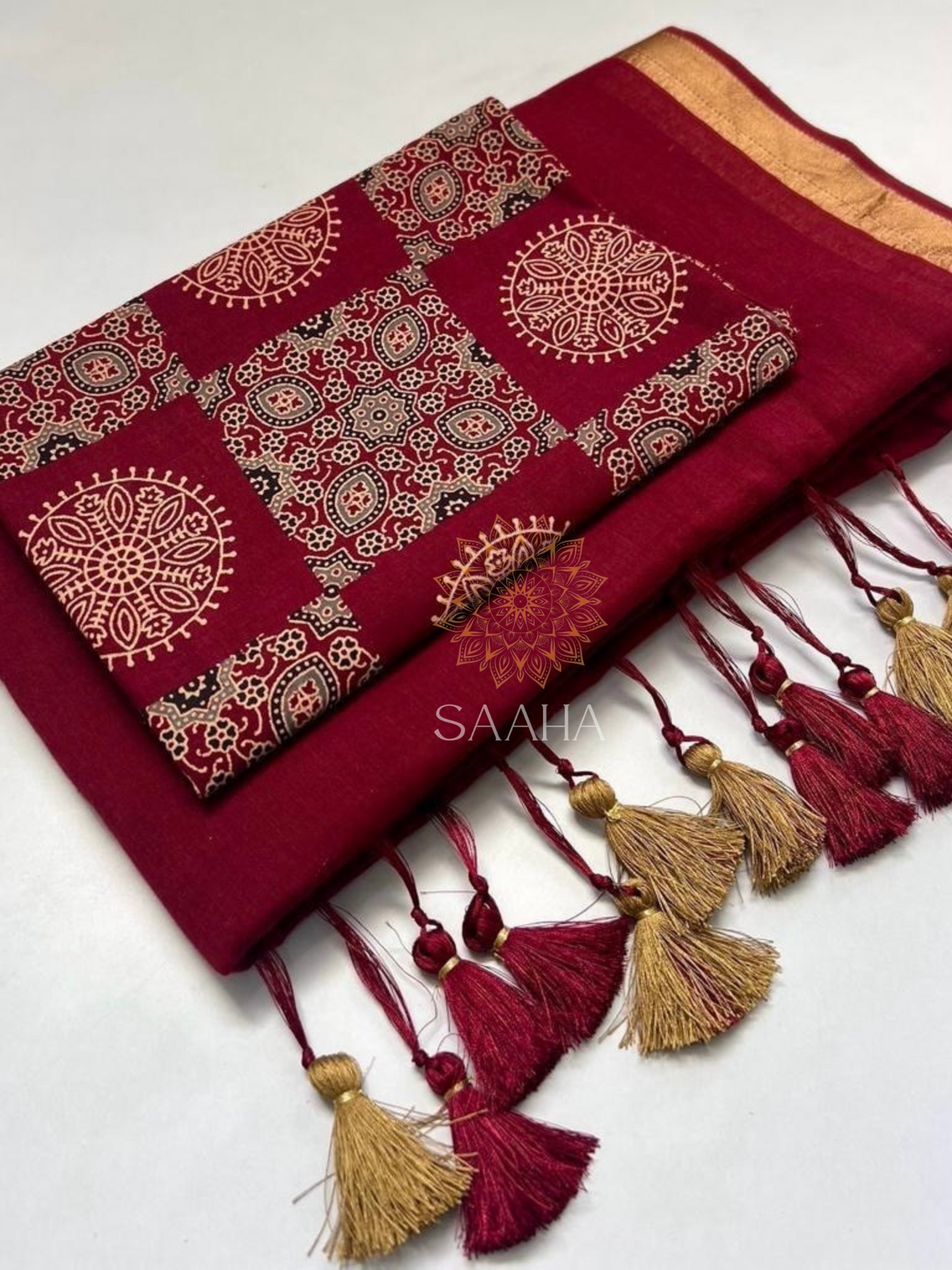 Crimson Canvas_Mulcotton Saree