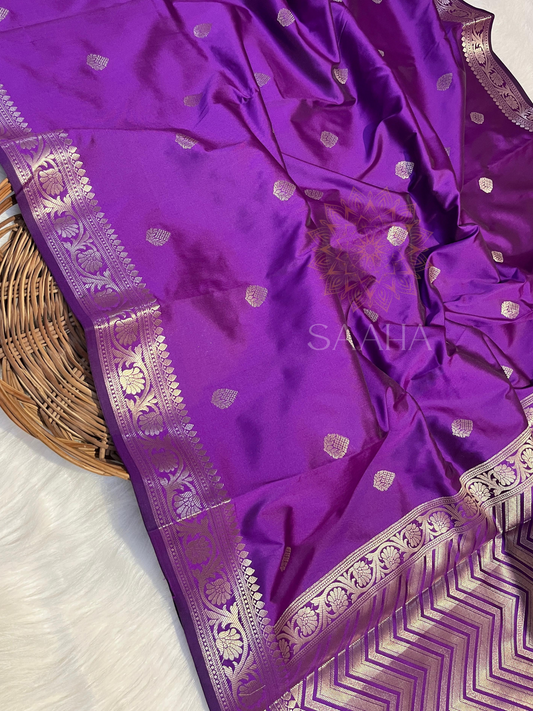 Purple Haze_Banarasi Silk Saree