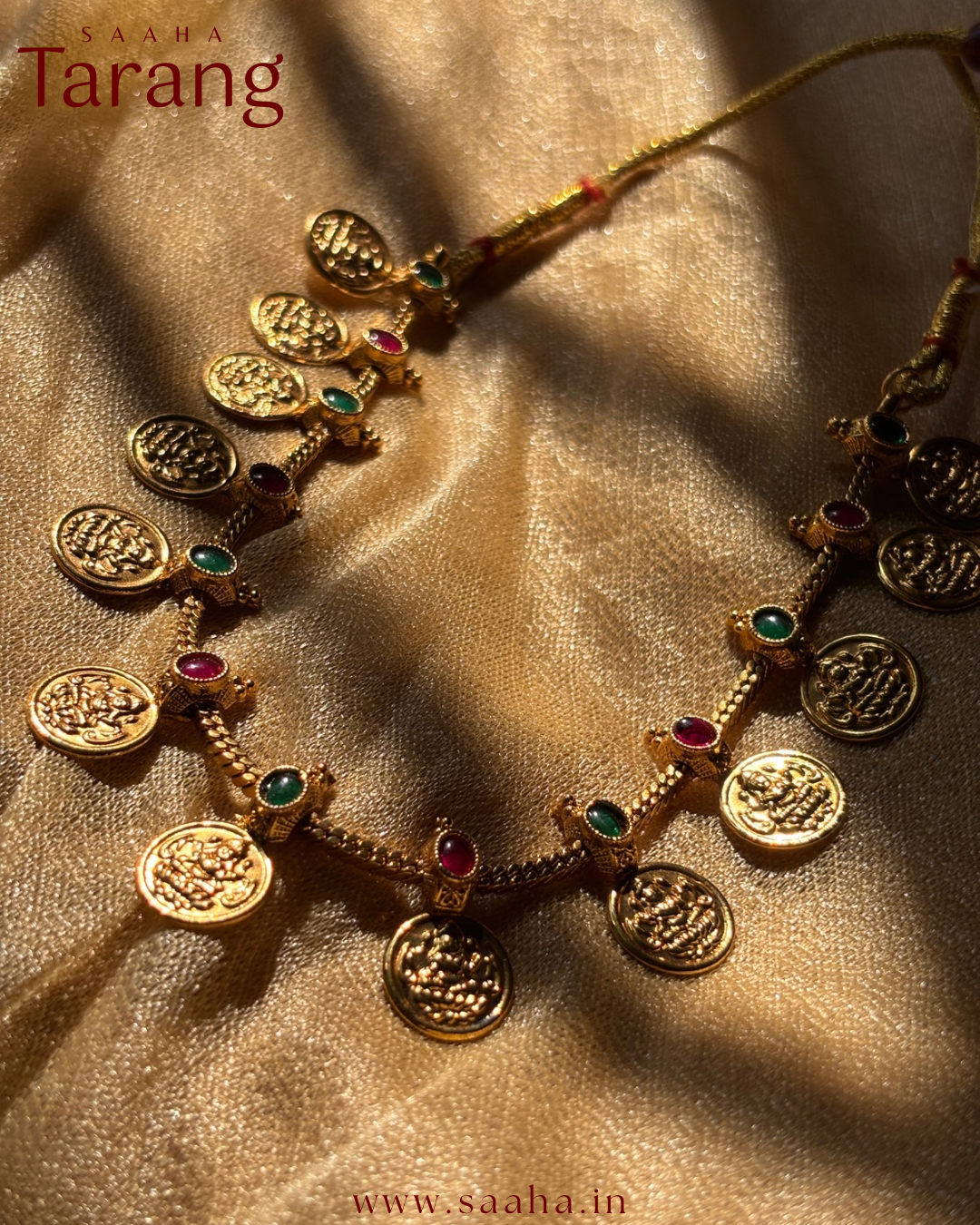 Simple Lakshmi Coin Necklace