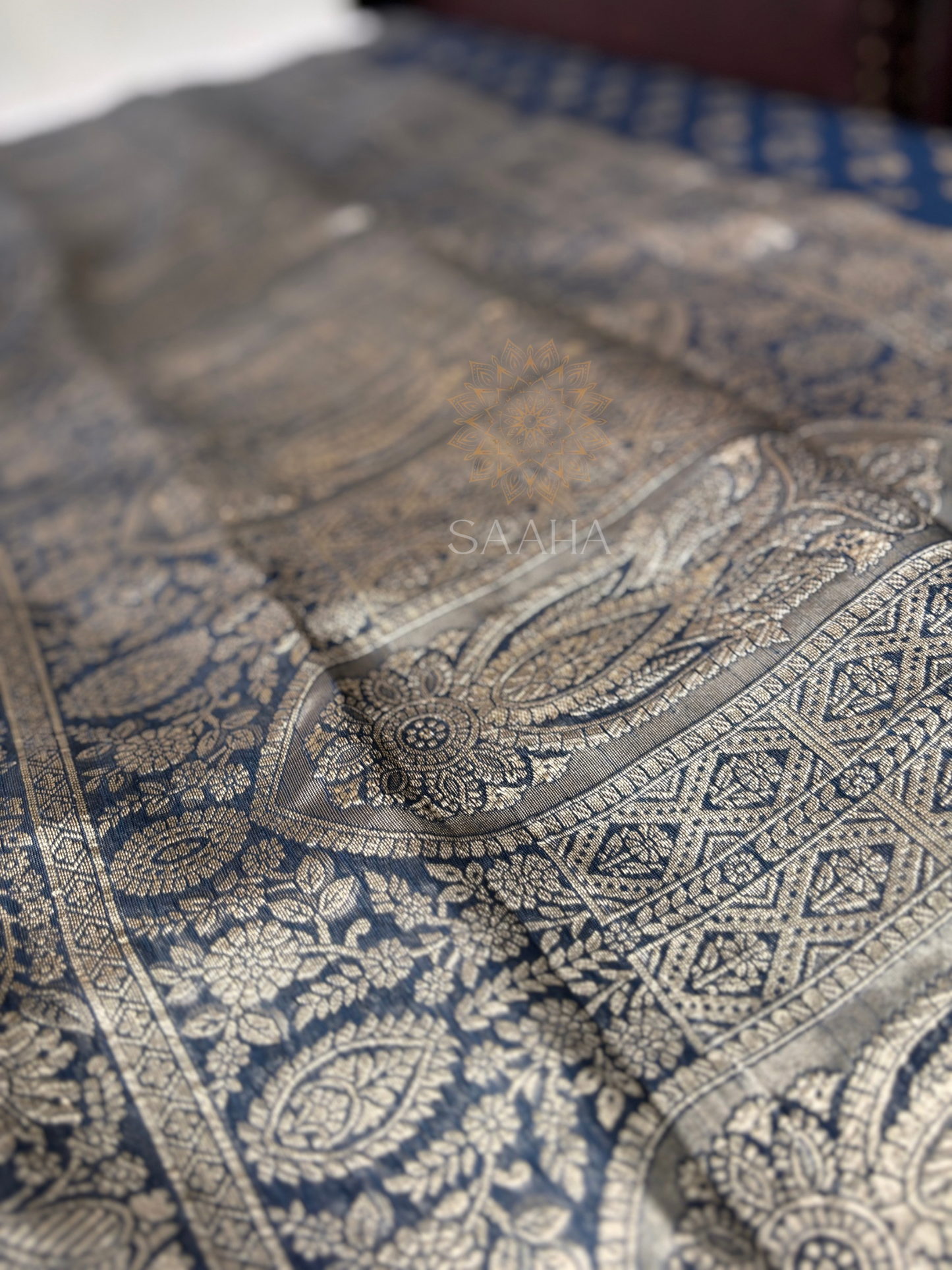 DAMAYANTI_Chanderi Cotton Saree with Zari Weave Border
